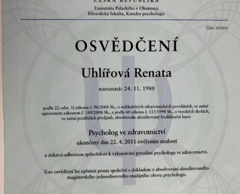 Osvědčení 2
